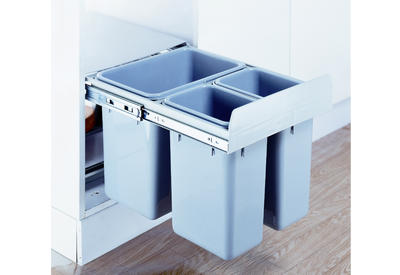 Three bins (12L+2x6L) slide garbage bins CLG025B