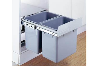 Double bins (2x8L) sliding waste bins CLG026