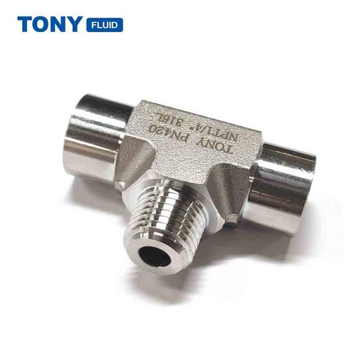 High Pressure 6000Psi Male Branch Tee - 3 Way SS304 SS316 Pipe Fitting