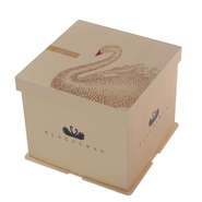 Gift gold Cake Box with lid,milldle paper wrap,bottom and cake tray 