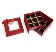 18 pcs load sideslip chocolate box style double layer chocolate gift box with lid
