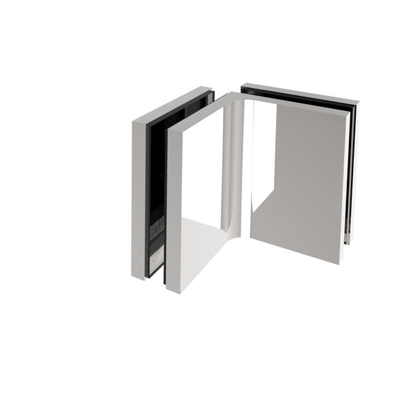 Square Corner Shower Glass Clamps with Covers l-5305
