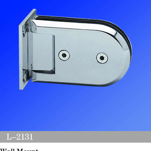 Standard Duty Shower Hinges Wall to Glass 90 Degree Full Back Plate Shower Door Hinge L-2131