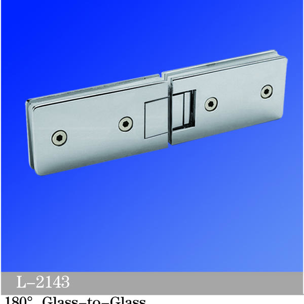 Standard Duty Shower Hinges Glass to Glass 180 Degree Glass Hinge Supplier China Manufacturer L-2143