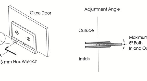 Adjustable Pivot Shower  Hinges Top Or Bottom Mount Glass Door Hinge L-2331AD