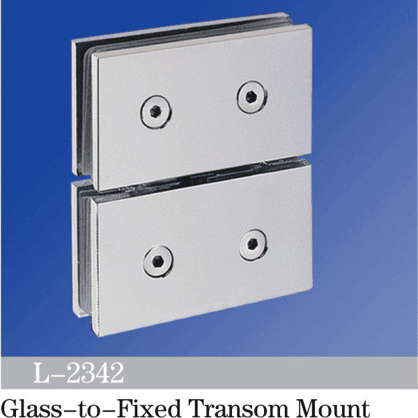 Pivot Shower  Hinges Glass to Fixed Transom Mount Bathroom Glass Door Hinge Shower Hardware L-2342