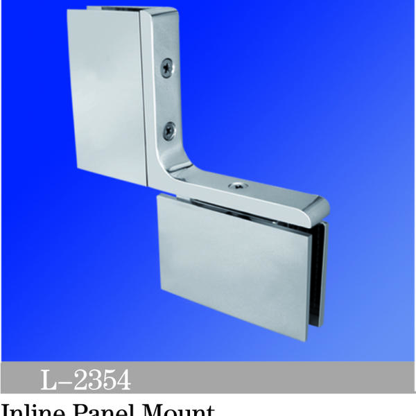 Pivot Shower  Hinges Inline Panel Mount Glass to Glass Glass Door Clamp L-2354