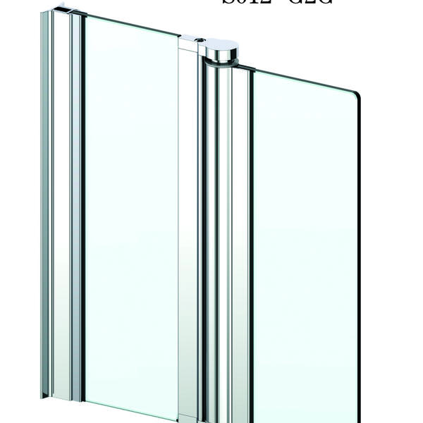 Aluminium Sliding Door Shower Hardware Wall to Glass To Glass S012