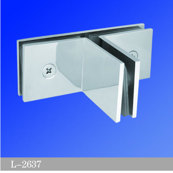 Square Corner Shower Glass Clamps Glass To Glass T shape Hinge L-2637