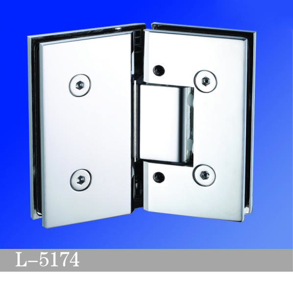 Adjustable Heavy Duty Shower Hinges Wall Mount For Glass Shower Door 90 Degree L-5174