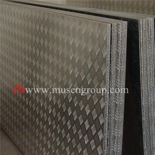 Aluminium 5-bar chequered plate | mirror bright aluminium chequered plate