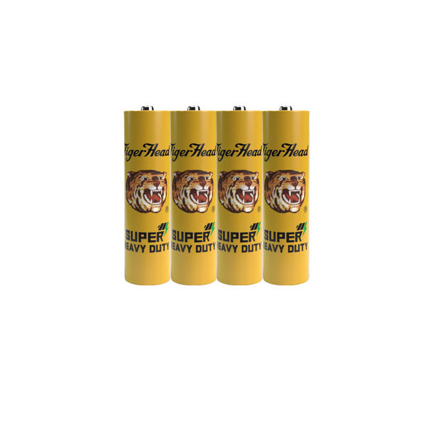 Tiger Head Batterie Carbone Zinc Super Heavy Duty AA Batterie R6p