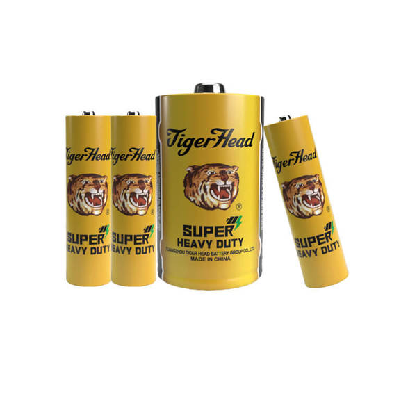 Tiger Head Battery Carbon Zinc Super Heavy Duty AA Battery R6p