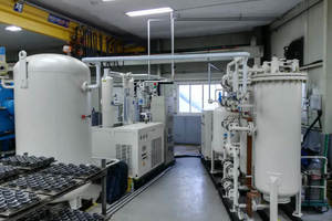99.9999% purity, 150m3/h capacity nitrogen generator for Semiconductor industry in Daegu, South Korea