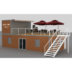 Shipping Container Coffee Shop | Double-Layer Container Coffee Shop