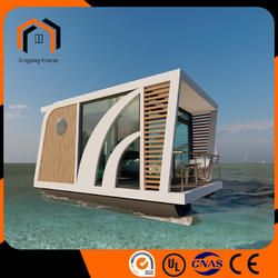 Boat Floating Prefab Homes Boat House Tiny Prefabricated Hotel Light Steel Structure Modular House