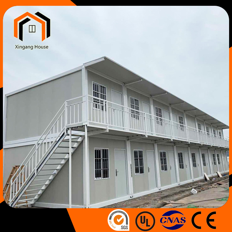 prefabricated living houses | two storey fast assembly dormitory container house