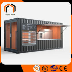 Luxury prefab house modular shipping container coffee shop 40FT 20FT cafe use
