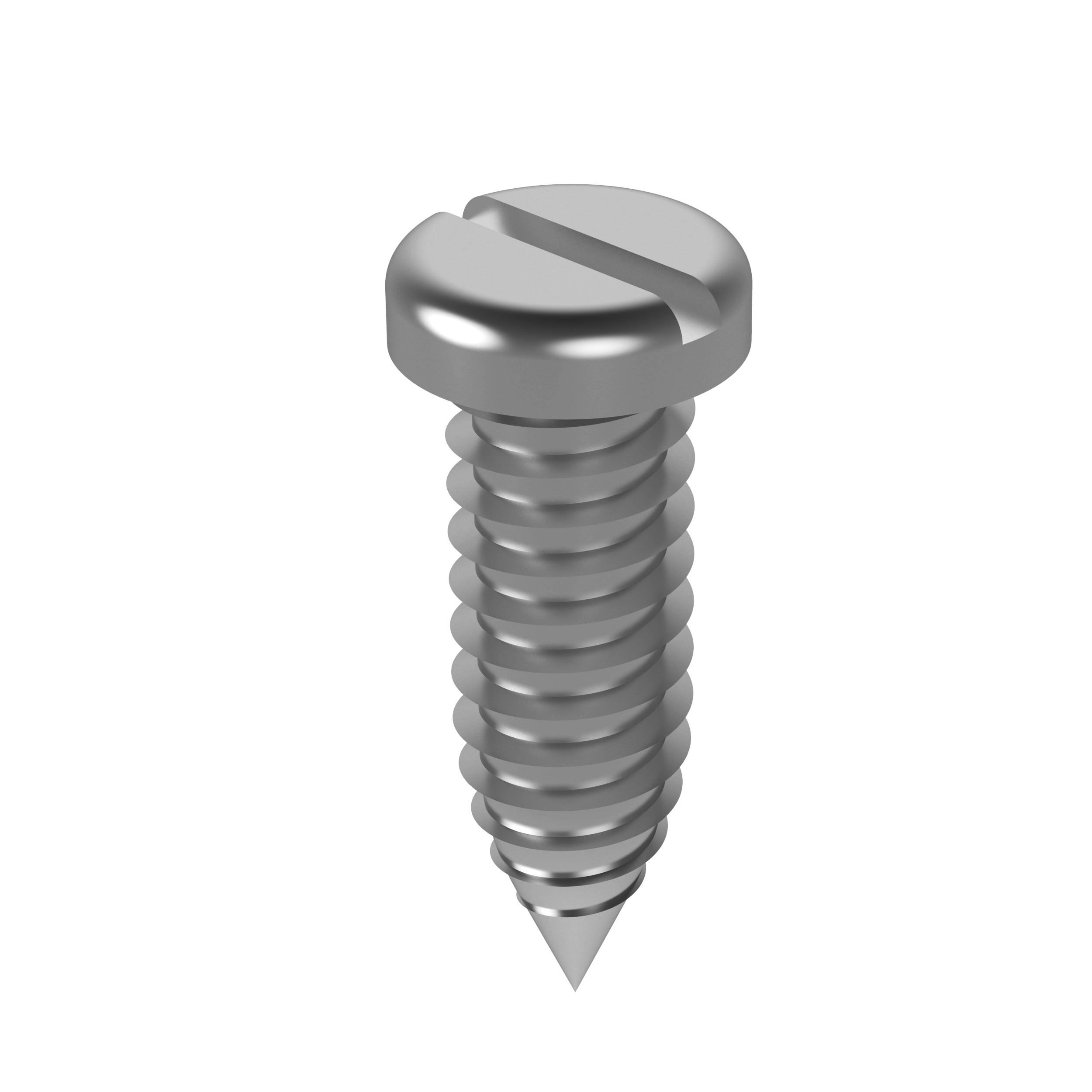 Slotted self-tapping screws