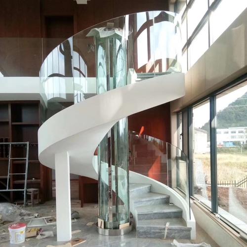 12mm clear monolithic transparent toughened curved stairs balustrade glass supplier
