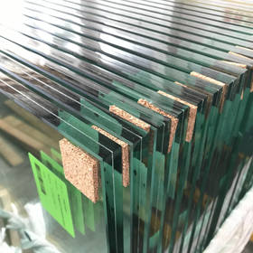 High quality 884 17.52mm 8mm+1.52pvb+8mm clear tempered laminated glass for railing