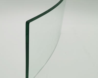 Factory price 15mm clear transparent toughened curved glass for partition