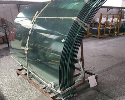 High quality 8mm clear safety tempered toughened curved glass for handrails
