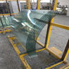 Safety unbreakable 17.52mm clear tempered toughened curved glass for curtain wall