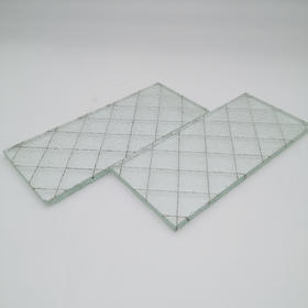 China factory 7mm rhombus clear patterned wire glass for canopy