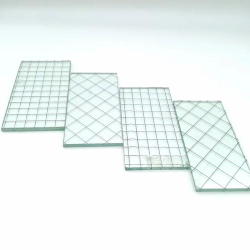 Decorative color tempered 6.8mm chicken mesh glass panels for indoor partitions