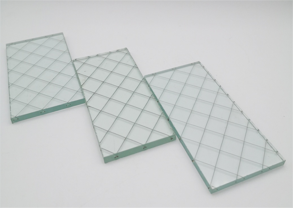 BTG Glass Products-6.8mm rhombus Clear Toughened Chicken Mesh Glass