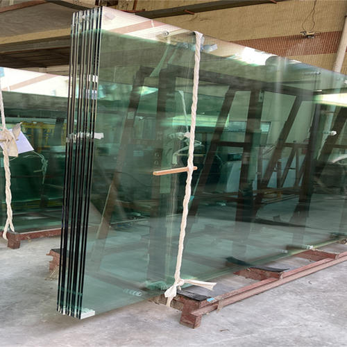 Hot sale 12mm 15mm 19mm low iron safety toughened float glass sheet from china factory