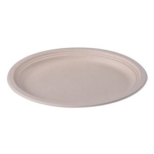 biodegradable tableware | Hot Selling 7 Inch Biodegradable Round Sugarcane Bagasse Plate