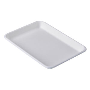 225 mm Biodegradable Disposable Sugarcane Dinner Set Food Packaging Tray