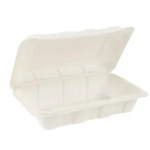 9x6 inch Biodegradable Food Packaging Corn Starch Box 