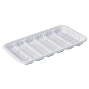 7.5 inch Rectangle Biodegradable Tableware Food Packaging Corn Starch Tray