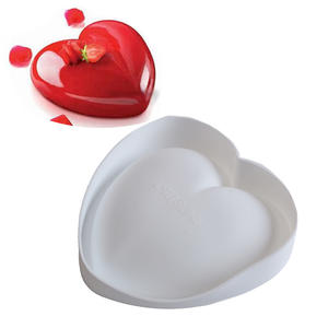 Silicone Heart Shaped Cake Mold Large Baking Mold for Cake Decorating Candy Making and Chocolate | Silicone Mini Heart 55-Cavity Molds for Baking