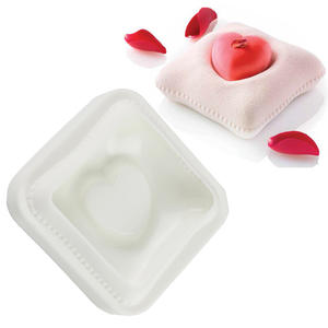  Heart in Pillow Silicone Cake Mold Fondant Baking Tool 