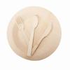 biodegradable tableware | 7 Inch Biodegradable Compostable Kitchen Utensils Solid Bamboo Cutlery Set
