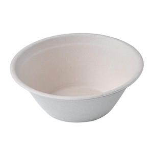 350 ml Biodegradable Compostable Food Packaging Bamboo Pulp Bowl