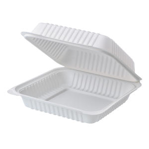 9 inch Biodegradable Dinner Set Corn Starch Clamshell