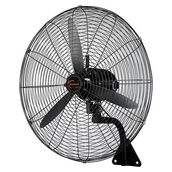 What is the installation height of the wall fan during decoration?