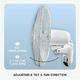 Warehouse Oscillating Three Mode Wind Hanging Remote Control LED Light Wall Mounted Fan SR-S1604