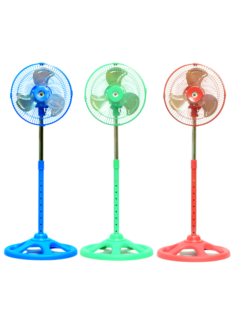 10'' inch Pedestal standing fan with high velocity, oscillation, many colors, affordable SR-1003A