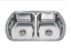 Double bowl Stainless Steel Basin for Kitchen 7749