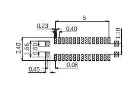 SN 818003841 BTB Pitch0.4 H0.8 10P Plug Connector