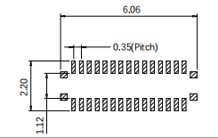 SN 818018223 BTB Pitch0.35 H0.6  30P Plug Connector