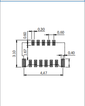 SN 818011850 FPC 0.3 Front Flip H=1.0 11P. FPC | Flexible Printed Circuit