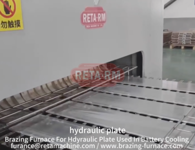 Brazing Furnace For Hydraulic Plate Used In Battery Cooling System