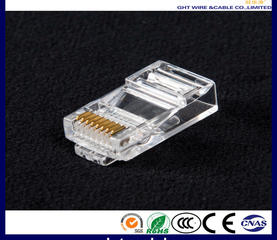 RJ45 8P8C UTP CAT5E Crystal Connector Gold-Plated Content 1-50μ
